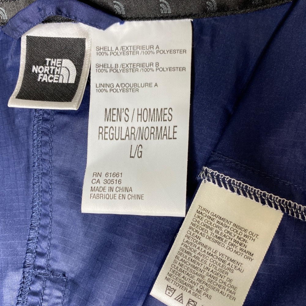 The NorthFace Jacket Blue Full-zip Mens Size Large - Picture 5 of 15